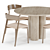 Elegant Wooden Tube Dining Table by Miniforms 3D model small image 3