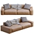 Jesse Leather Sofa Daniel: Stylish and Versatile 3D model small image 3