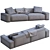 Jesse Leather Sofa Daniel: Stylish and Versatile 3D model small image 5