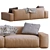 Jesse Leather Sofa Daniel: Stylish and Versatile 3D model small image 7