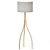 Sleek Wishbone Floor Lamp: Lulu & Georgia 3D model small image 1