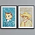 Modern Van Gogh Cat Oil Painting Frame Set 3D model small image 5