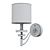 Elegant Tesso Wall Lamp 3D model small image 2