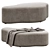 Huniford Clarkson Ottoman: Luxurious Design Must-Have 3D model small image 3