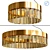 - Delight Collection: Elegant Champagne Gold Chandelier 3D model small image 1