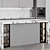 Sleek Modern Kitchen: Customizable Design 3D model small image 4