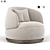 Modern Orbit Armchair: Sleek Design & Comfort 3D model small image 1