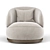 Modern Orbit Armchair: Sleek Design & Comfort 3D model small image 3