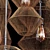 Rattan Zigzag Pendant Lamp - Modern, Handcrafted Design 3D model small image 4