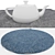 Versatile Round Rugs Set 3D model small image 4