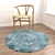 Versatile Round Rugs Set 3D model small image 6