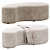 Clarkson Ottoman in Huniford's Signature Design 3D model small image 2