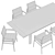 Poliform HOME HOTEL Rectangular Tables  Simplistic Elegance for Your Space 3D model small image 4