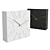 Modern Table Clock with Dual Color Options 3D model small image 1