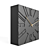 Modern Table Clock with Dual Color Options 3D model small image 4