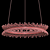 Thera's 4-Ring Crystal Chandeliers 3D model small image 2