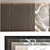 Decorative Wood and Marble Wall Panel Set 3D model small image 1