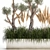 Exotic Plant Collection: Decorate Your Space with Stylish Concrete Pots 3D model small image 1