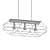 Industrial Black Hanging Lamp 3D model small image 2