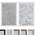 Modern Line Pattern Picture Frame Set 3D model small image 1