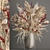 Elegant Reed Bouquet: White Pampas, Eucalyptus, and Red Berries 3D model small image 1