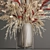 Elegant Reed Bouquet: White Pampas, Eucalyptus, and Red Berries 3D model small image 4