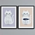 Modern Cat Picture Frame Set 3D model small image 5