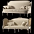 Kosovart Louis Sofa 3D model small image 7