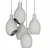 Elegant Glass Pendant Lamp 3D model small image 2