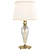 Elegant Murano Table Lamp with Beige Shade 3D model small image 1