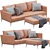 Cassina Privé: Luxurious Sofa 3D model small image 1