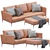 Cassina Privé: Luxurious Sofa 3D model small image 7