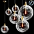 Glass Globe Cluster Pendant 3D model small image 1