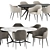 Elegant Grace Dining Set 3D model small image 2