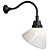 Industrial Elegance: Carson Gooseneck Wall Sconce 3D model small image 1