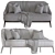 Elegant Atlas Sofa: Stylish & Comfortable 3D model small image 3