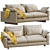 West Elm Harmony Sofa: Modern Style & Maximum Comfort 3D model small image 3