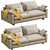 West Elm Harmony Sofa: Modern Style & Maximum Comfort 3D model small image 5