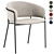 Luxury Velvet Chair: Konnie 3D model small image 1