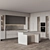 Sleek Kitchen001: Modern Design, Multiple Render Options 3D model small image 2