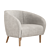 Elegant Scoop Armchair: John Lewis Design 3D model small image 1