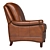 Luxury Leather Recliner 3D model small image 3