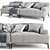 Abisko 2-Seater Sofa: Modern Design, Comfortable Seating 3D model small image 3