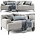 Abisko 2-Seater Sofa: Modern Design, Comfortable Seating 3D model small image 4