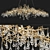 Elegant Bronze Bijout Chandelier 3D model small image 2