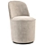 Gubi Tail Velvet Dining Chair 3D model small image 1