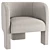 Elegant Luna Chair: Stylish and Comfortable 3D model small image 1