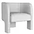 Elegant Luna Chair: Stylish and Comfortable 3D model small image 5