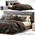 Contemporary King Bed by Minotti - Andersen 3D model small image 1