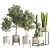 33-Piece Indoor Plant Set: Stylish and Green 3D model small image 1